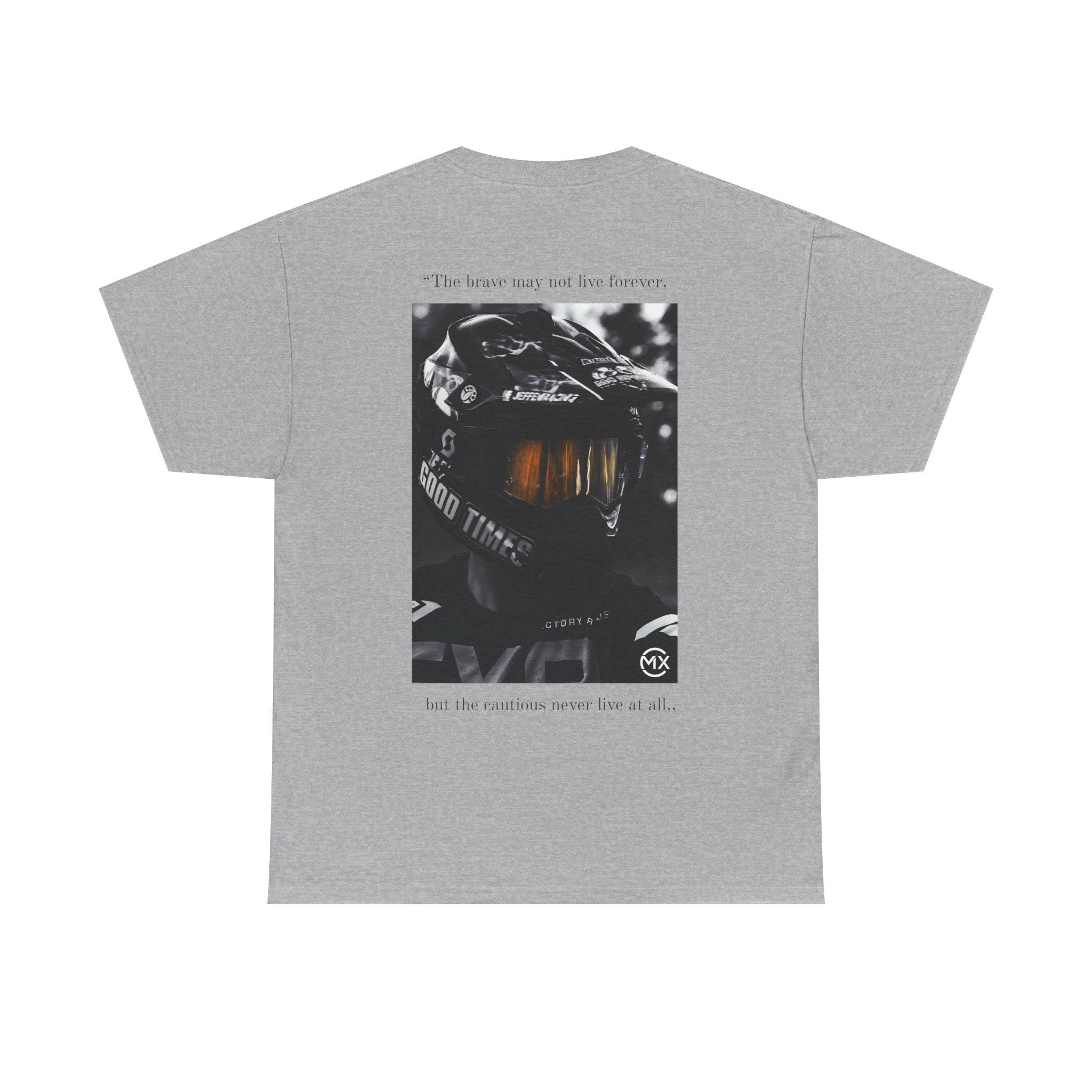 Retro Brave MX Motocross Helmet Tee | Motocross Graphic Shirt