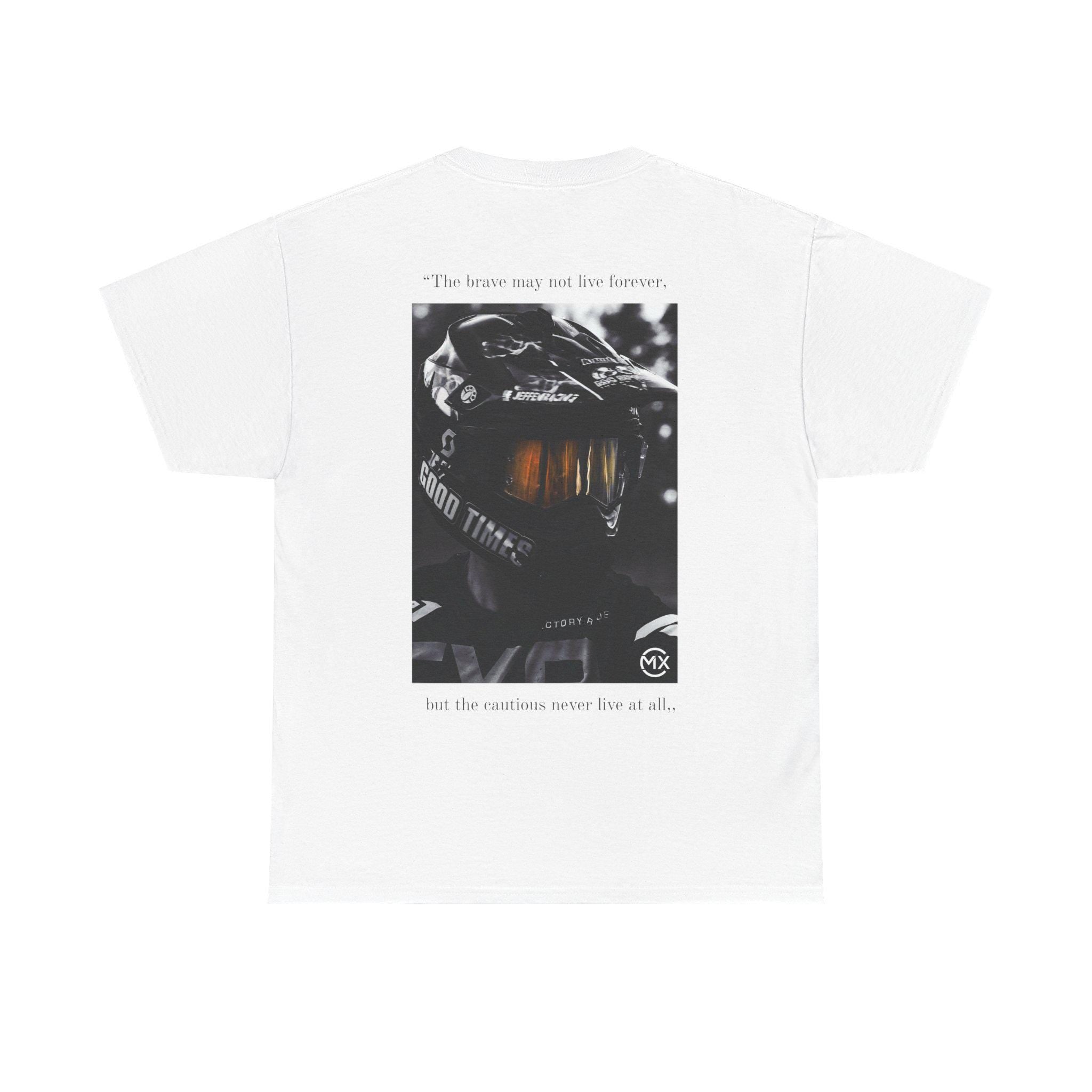 Retro Brave MX Motocross Helmet Tee | Motocross Graphic Shirt