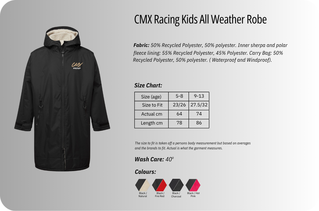 CMX Racing Kids All Weather Robe