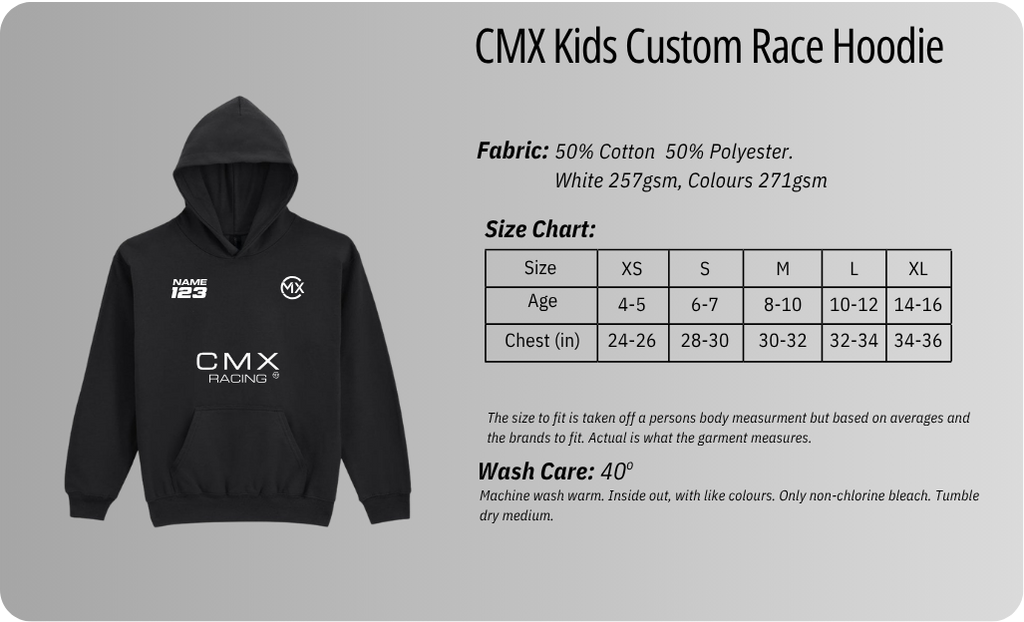 CMX KIDS CUSTOM RACE HOODIE