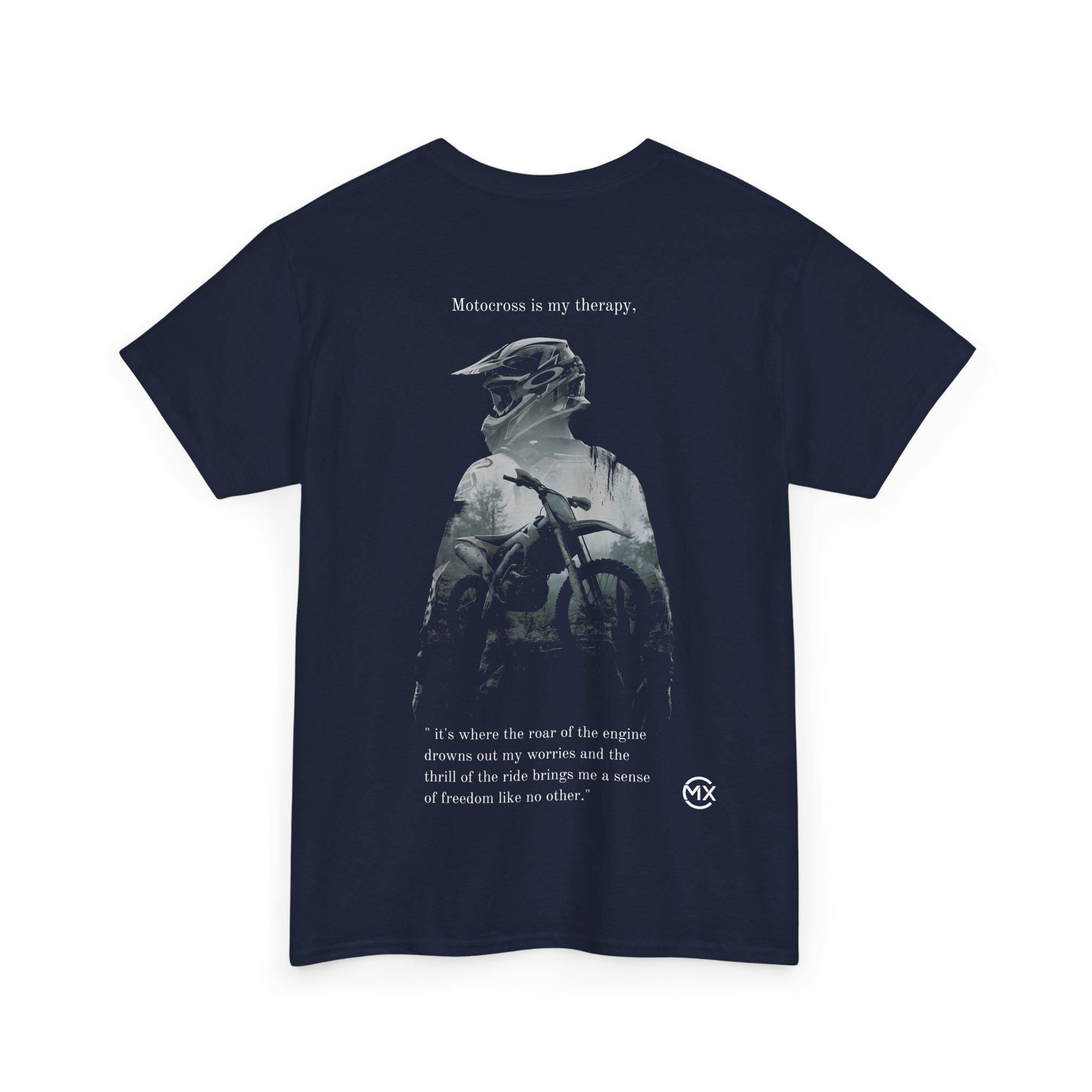 MX Therapy Motocross Photo Print Tee | Back Photo, Chest Logo